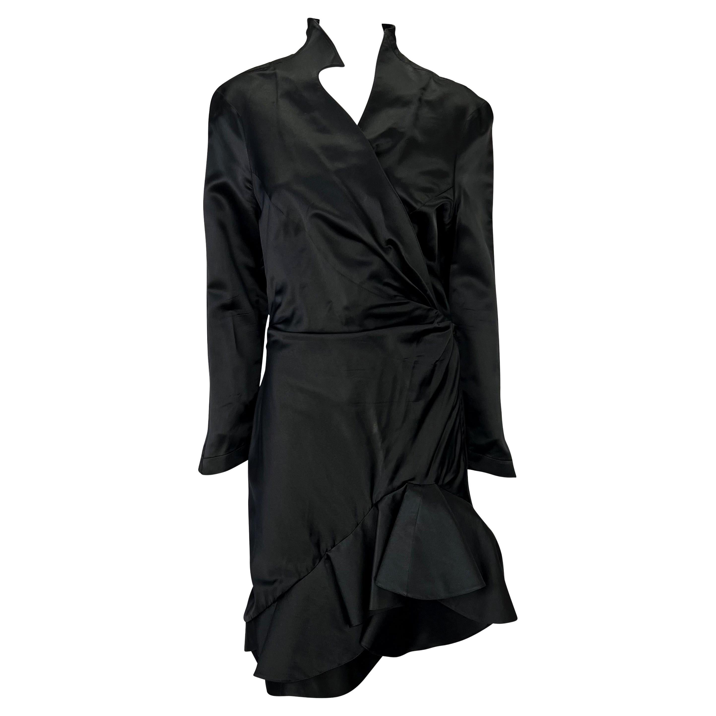 THIERRY MUGLER black dress with corset at 1stDibs