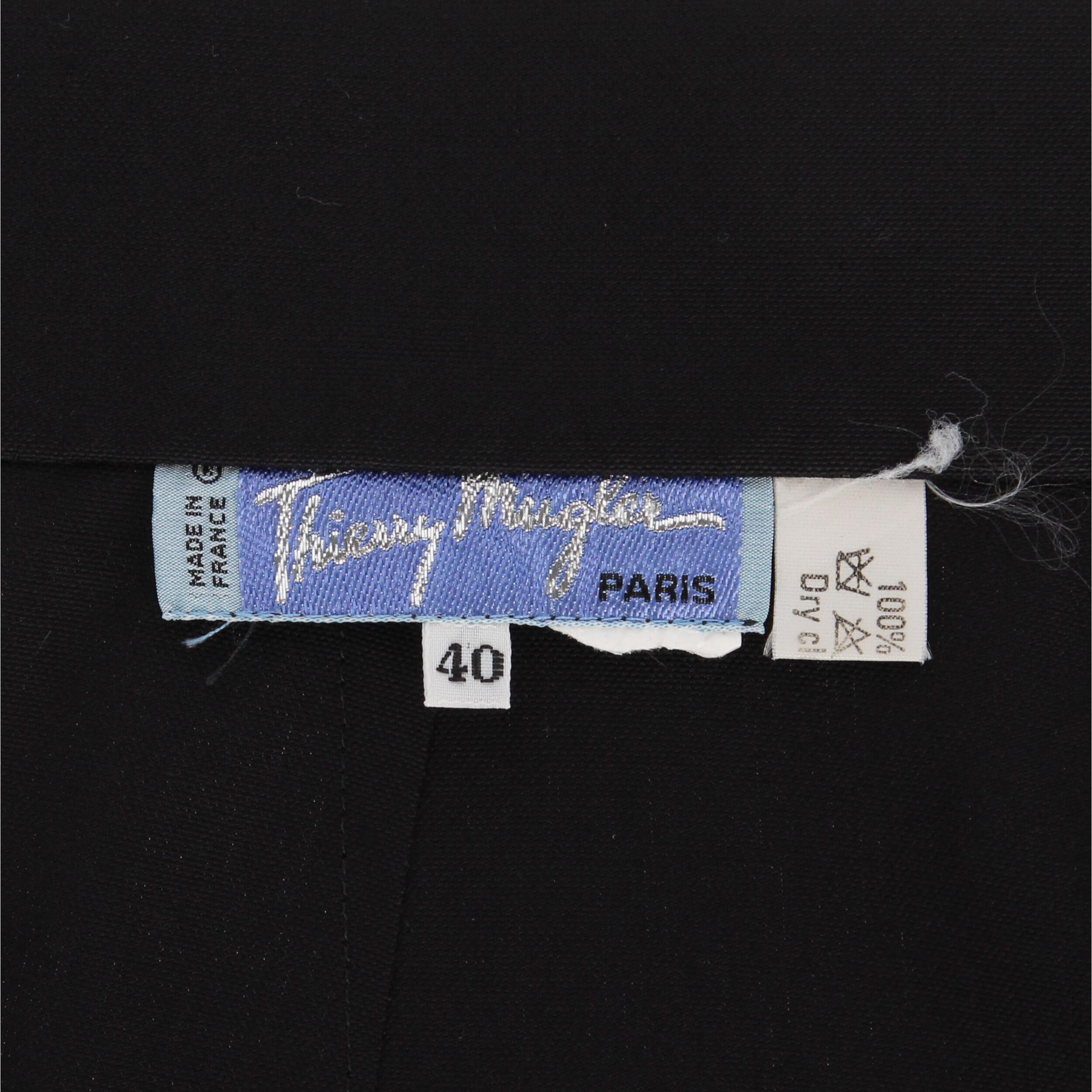 1980s Thierry Mugler Blue Skirt For Sale 1