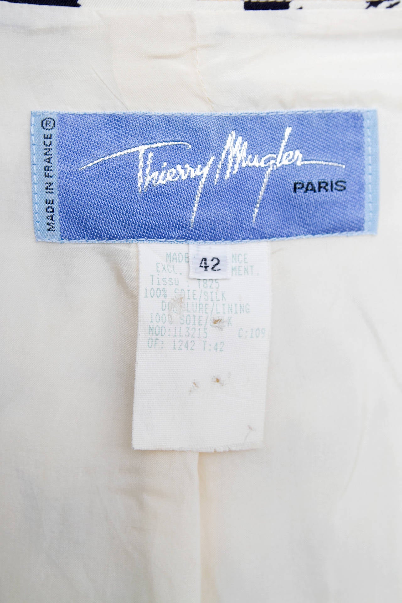 1980s Thierry Mugler Leopard Print Silk Jacket For Sale 2