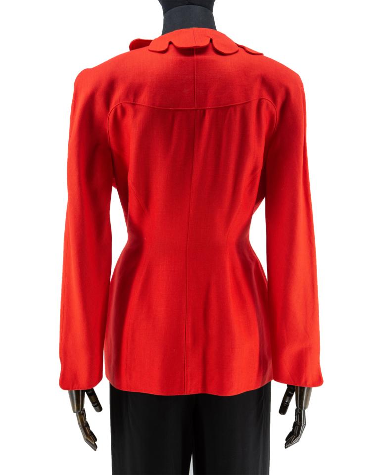 Women's 1980s Thierry Mugler Red Jacket For Sale