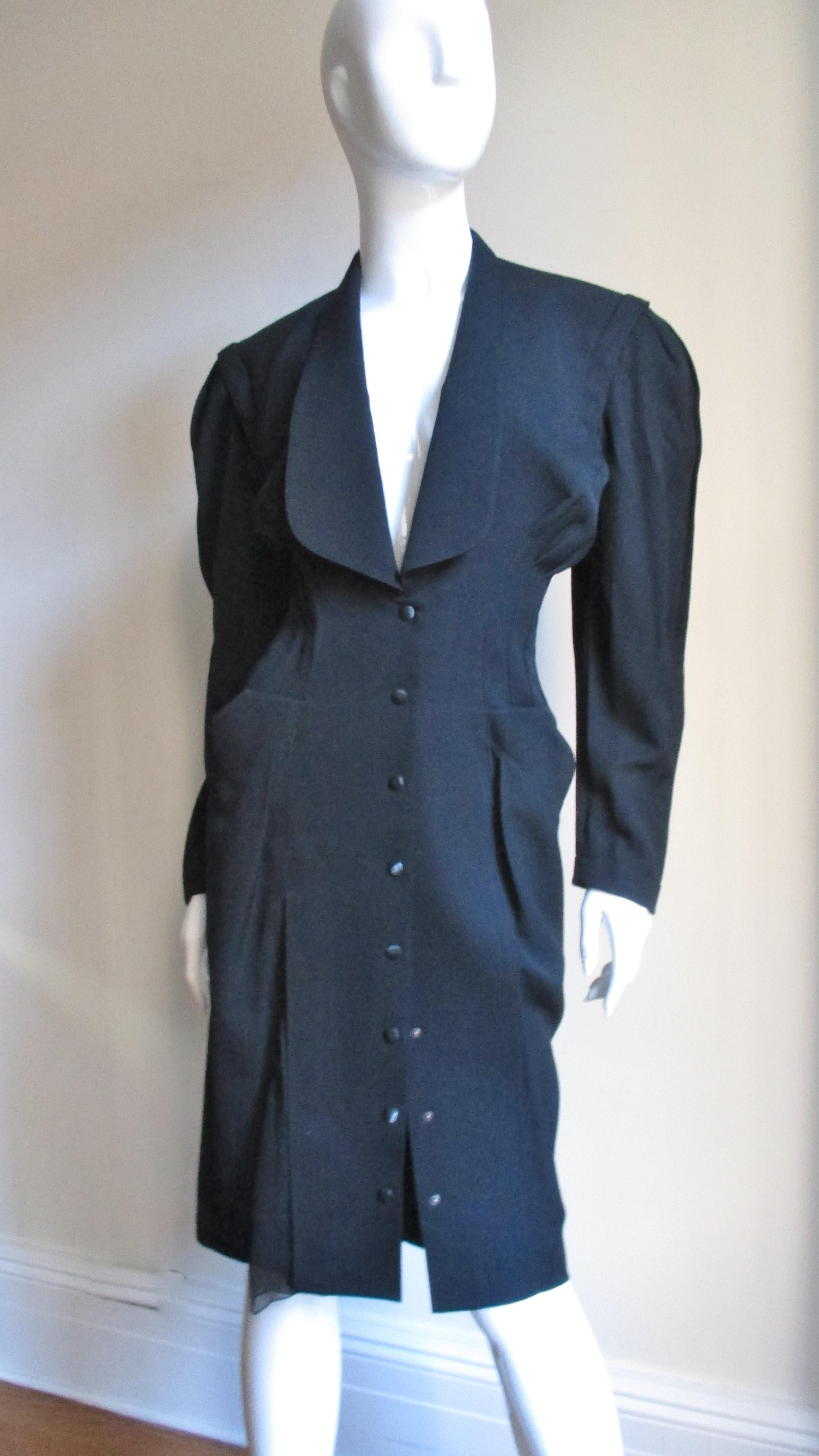 1980s Thierry Mugler Short Sleeves/Detachable Long Sleeves 7
