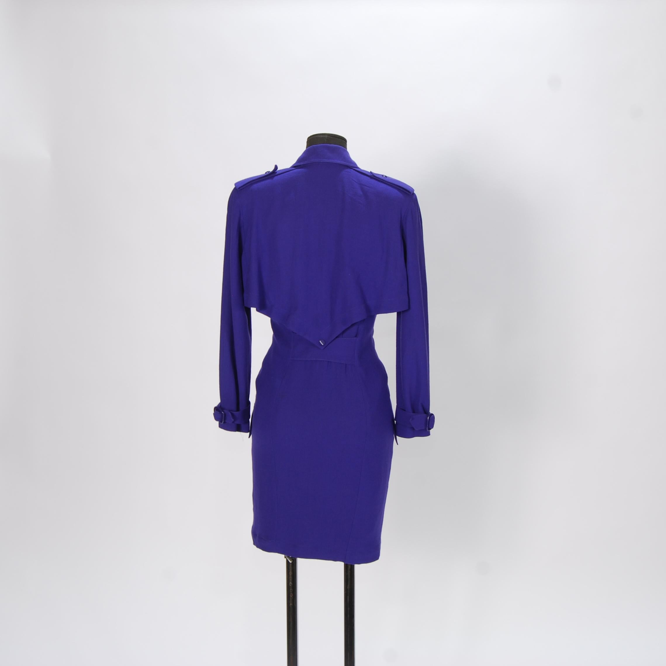 1980er Thierry Mugler Anzugskleid im Zustand „Gut“ im Angebot in London, GB