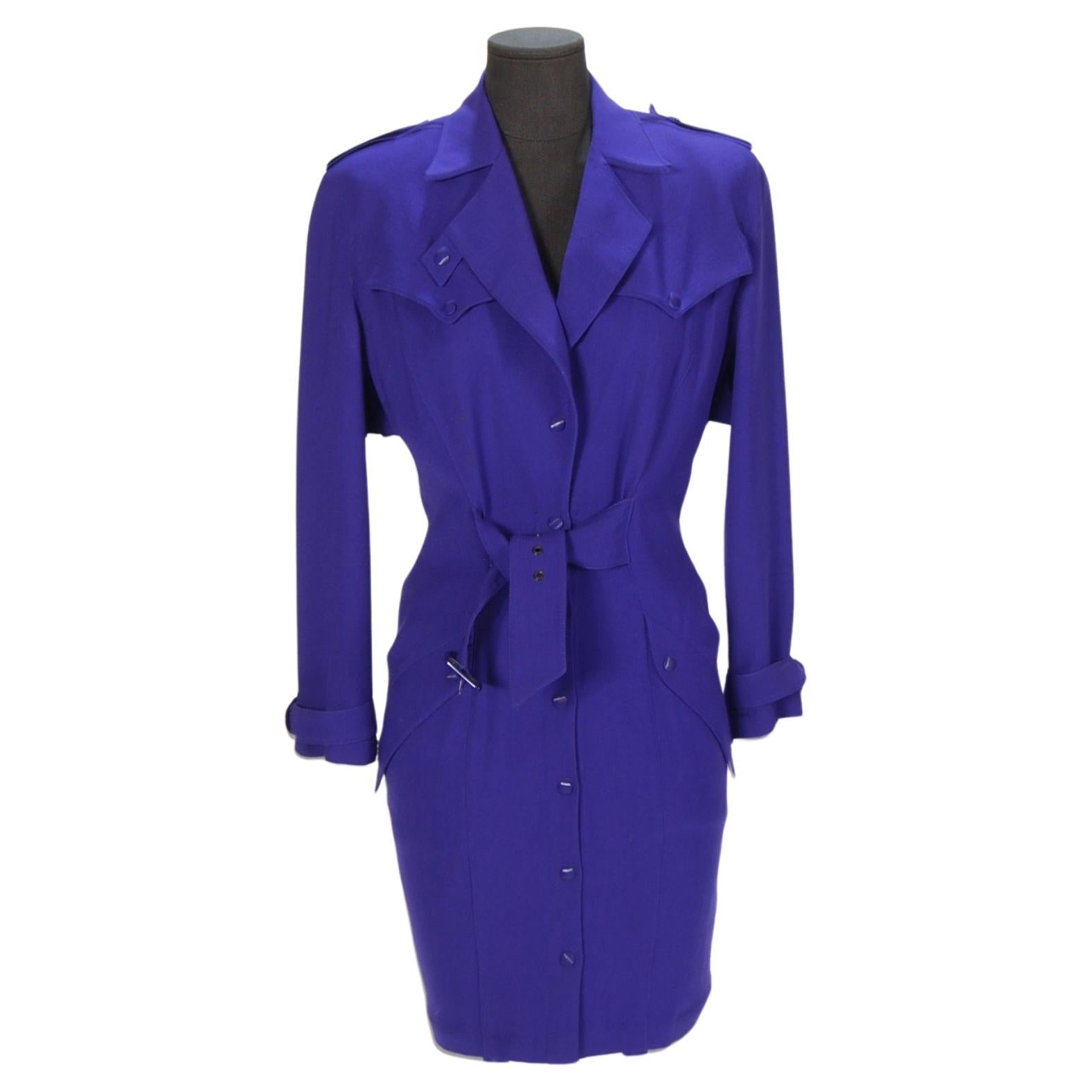 1980er Thierry Mugler Anzugskleid im Angebot