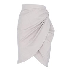 1980s Thierry Mugler Wrap Skirt at 1stDibs | white drape skirt