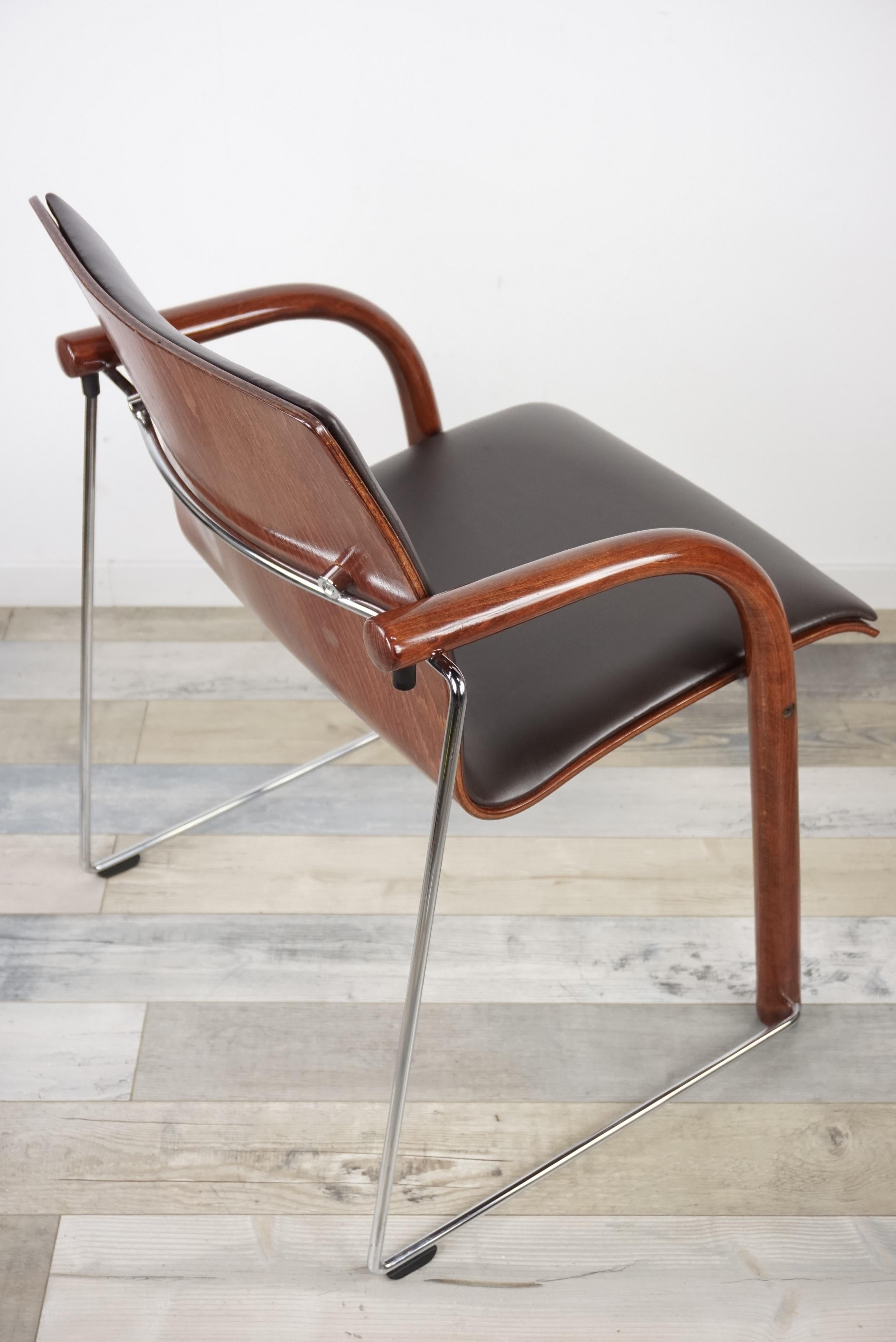 Late 20th Century 1980s Thonet Design S320 Armchair by Ulrich Böhme and Wulf Schneider