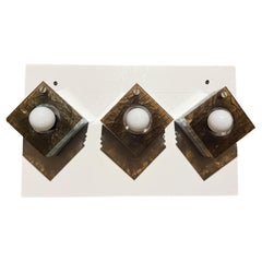 1980s Three Italian Sconces Stacked Plexiglass Style after Artemide Italy