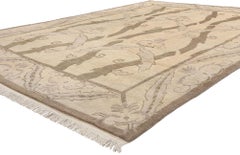 1980's Tibetan Arts & Crafts Style Rug Inspired by William Morris