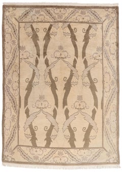 Tapis tibétain Arts & Crafts des années 1980 inspiré par William Morris