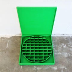 Vitrina de corbatas italiana de los años 80 de Sormani - Hecha a mano, laca verde brillante