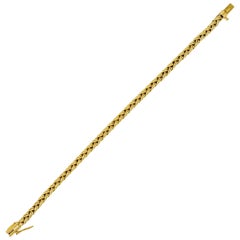 1980s Tiffany & Co. Vintage 18 Karat Gold Wheat Chain Bracelet