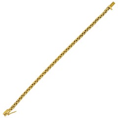 années 1980 Tiffany & Co. Bracelet vintage en chaîne de blé en or 18 carats