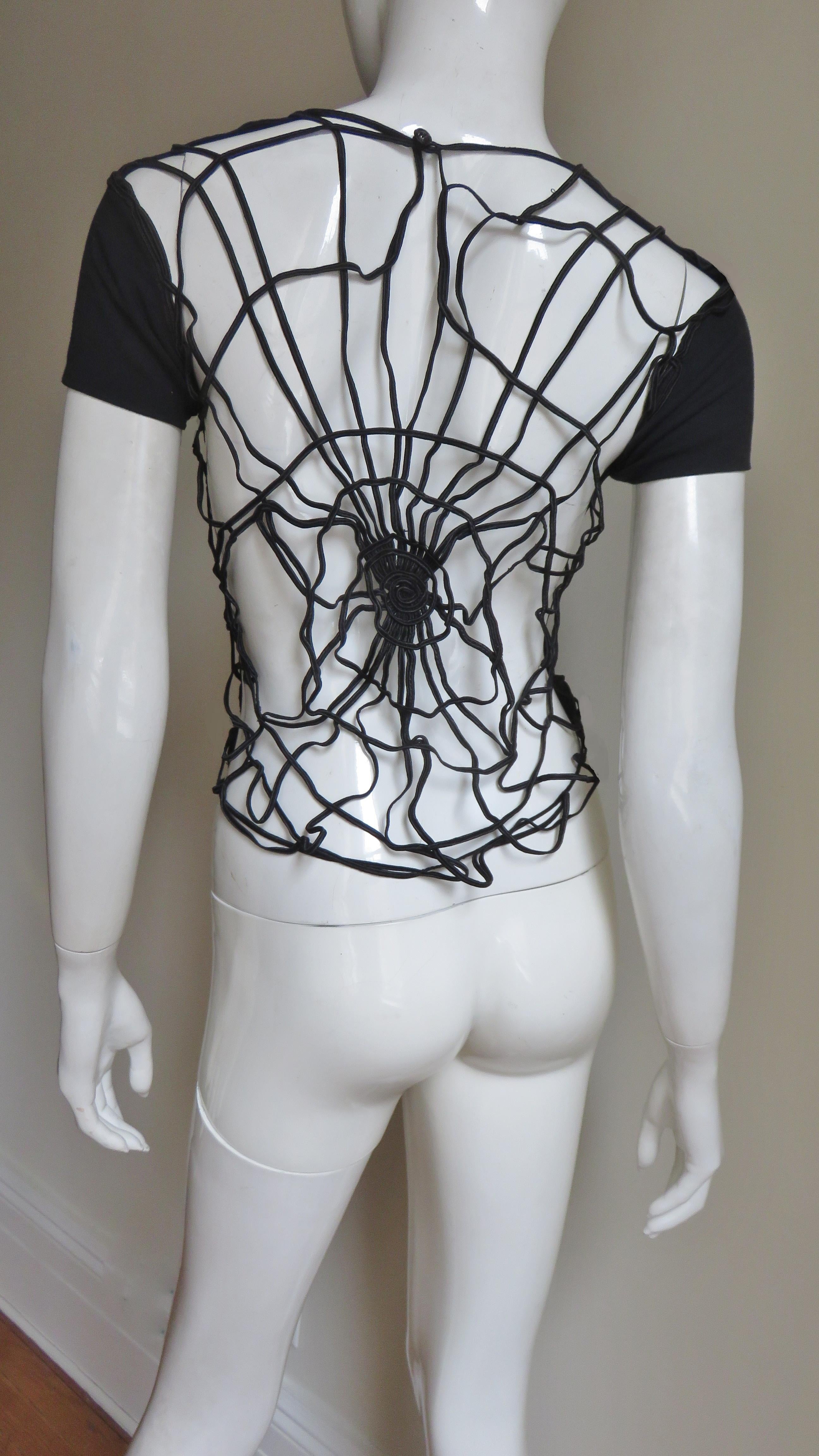 Todd Oldham - T-shirt à dos torsadé, années 1980 Pour femmes en vente