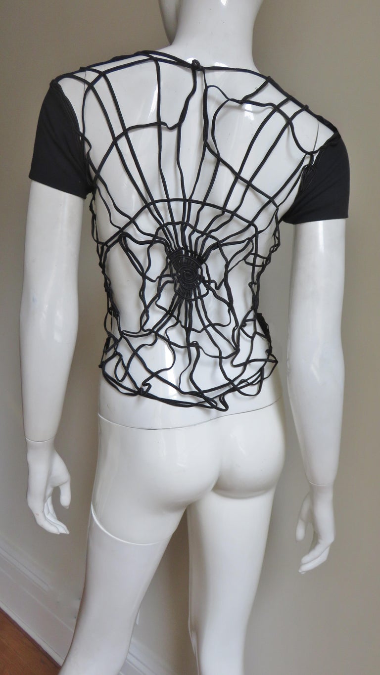 Todd Oldham Web Back T Shirt 1980s at 1stDibs | spider web back