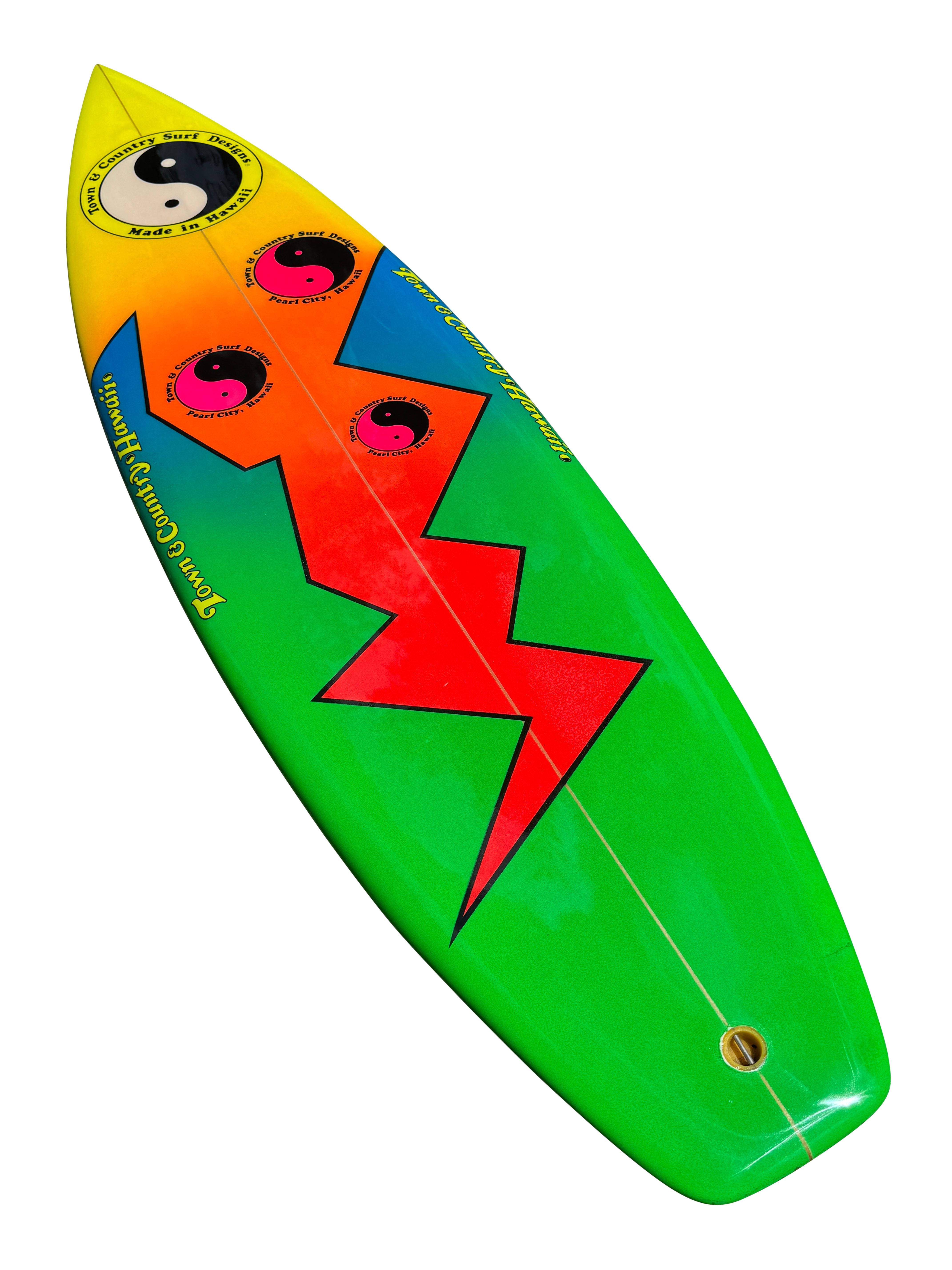 1980s Town and Country surfboard by Richardson For Sale at 1stDibs