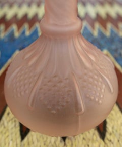 1980s Translucent Rose-Coloured Glass Bottle