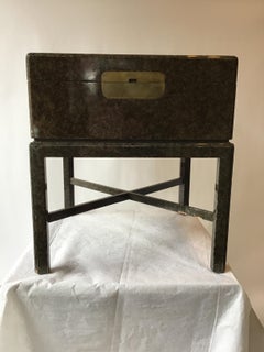 1980s Trunk on Base Side Table