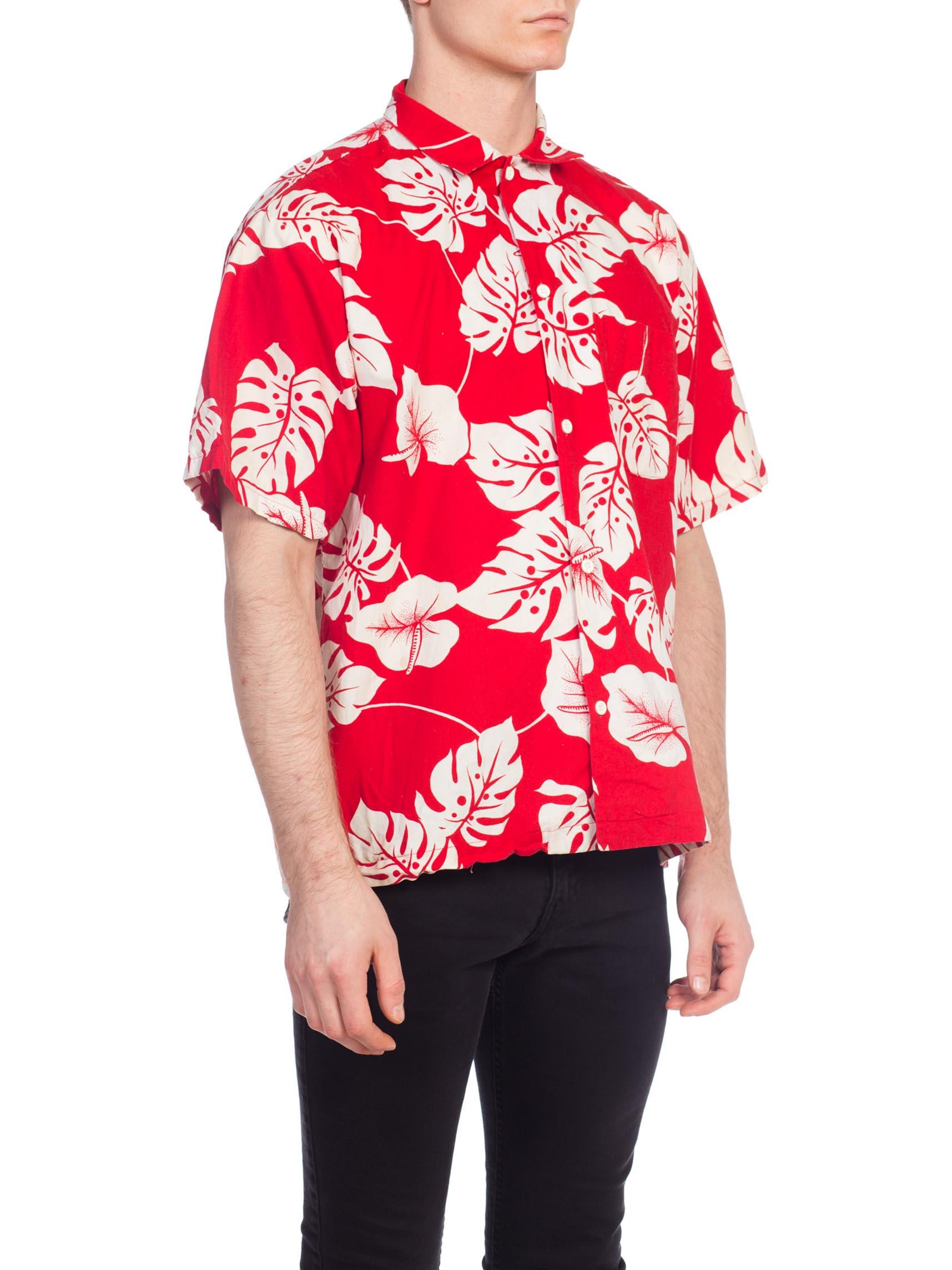 Beige 1980S Tucan Hawaiian Tropical Shirt