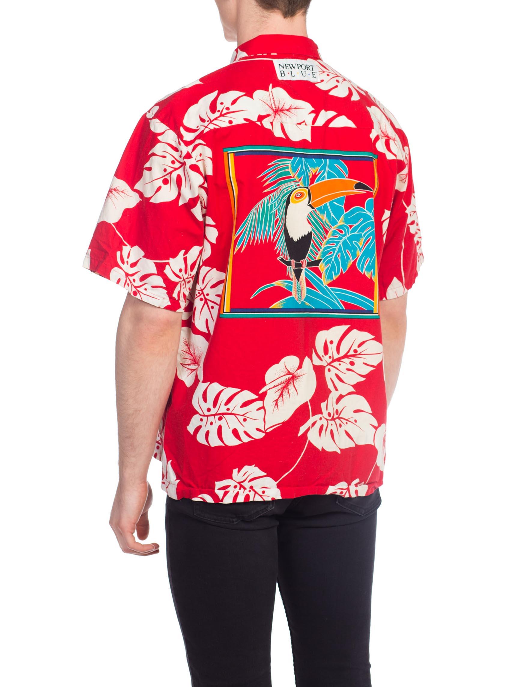 1980S Tucan Hawaiian Tropical Shirt 2