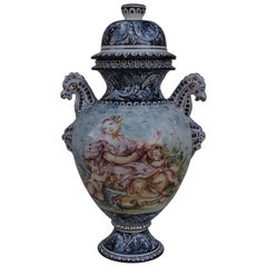 1980s Turi D'Albissola Vase Hand Painted