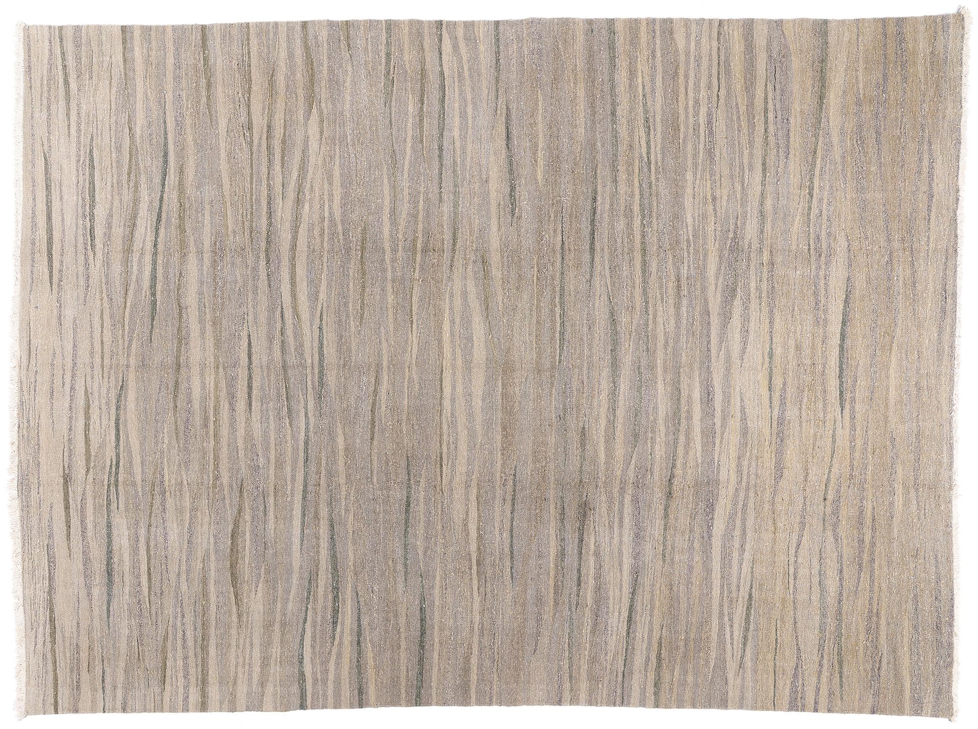 1980's Turkish Kilim Rug with Modernist International Style Flat-Weave Carpet For Sale 4