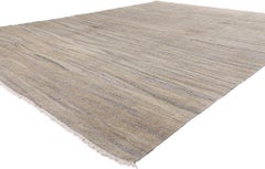 1980's Turkish Kilim Rug with Modernist International Style Flat-Weave Carpet