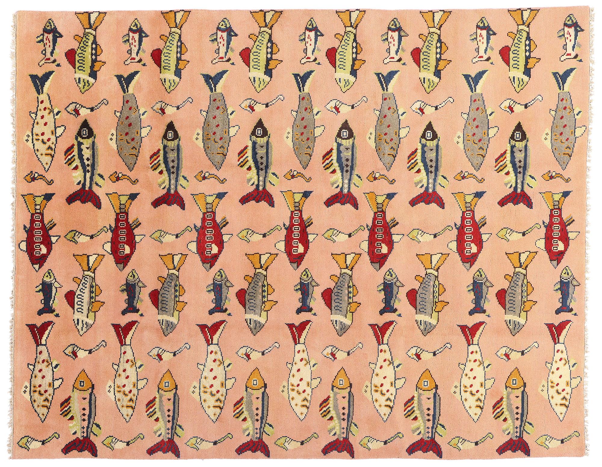 Tapis turc Sivas des années 1980 avec style moderne en vente 3