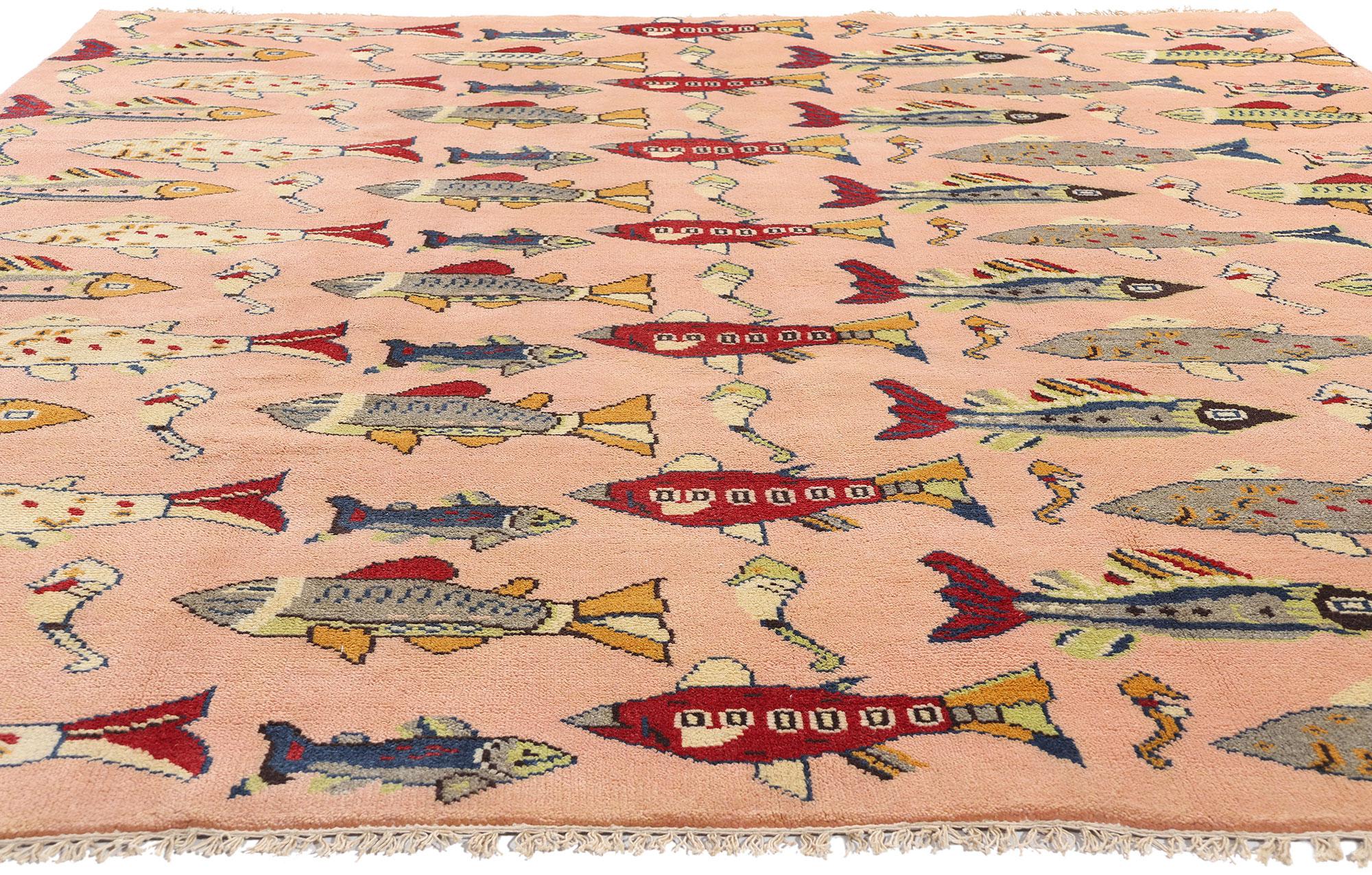 Mouvement esthétique Tapis turc Sivas des années 1980 avec style moderne en vente