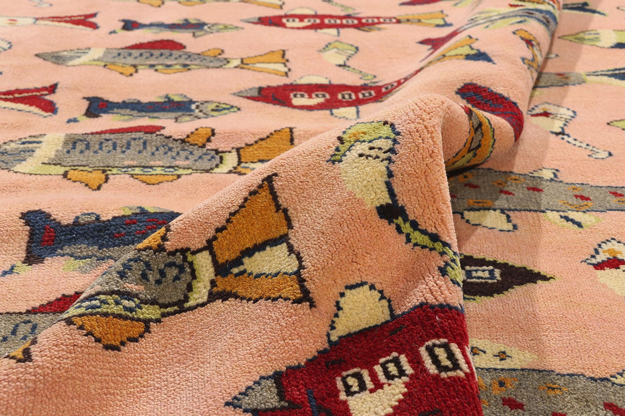 20ième siècle Tapis turc Sivas des années 1980 avec style moderne en vente