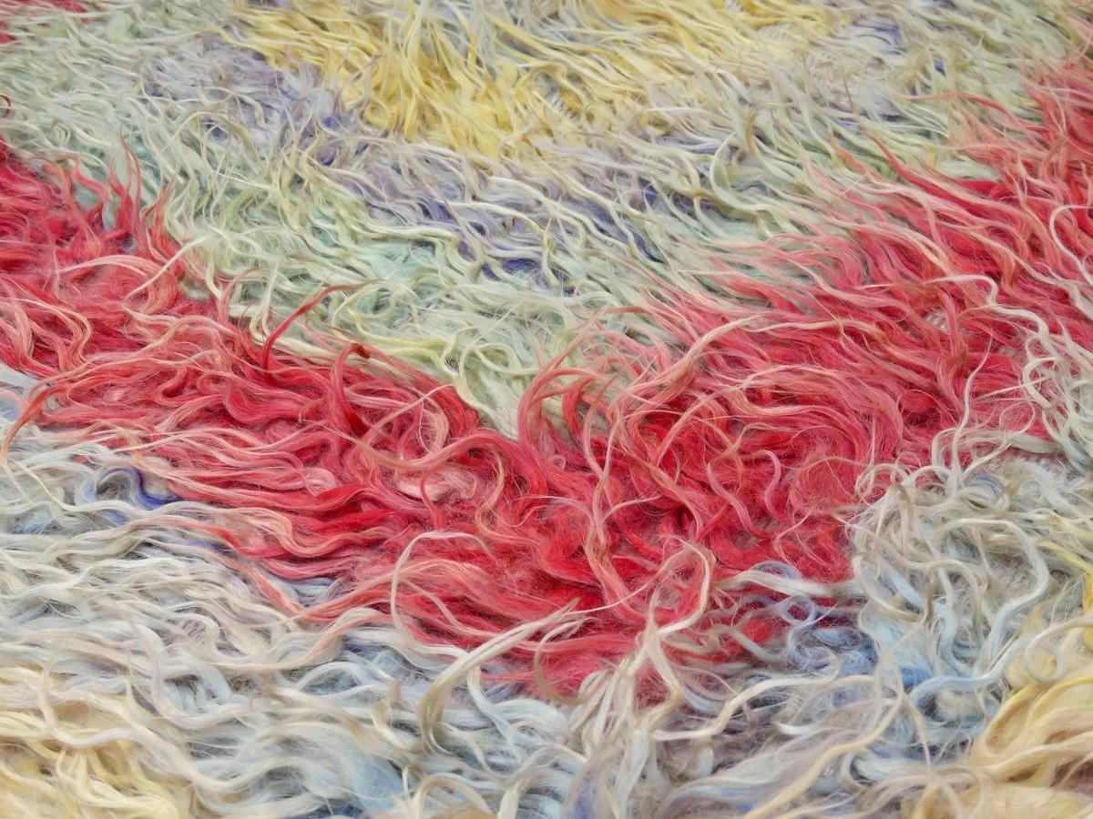 Tapis d'Anatolie Tulu des années 1980, 3'6 x 3'8 Bon état - En vente à Los Angeles, CA