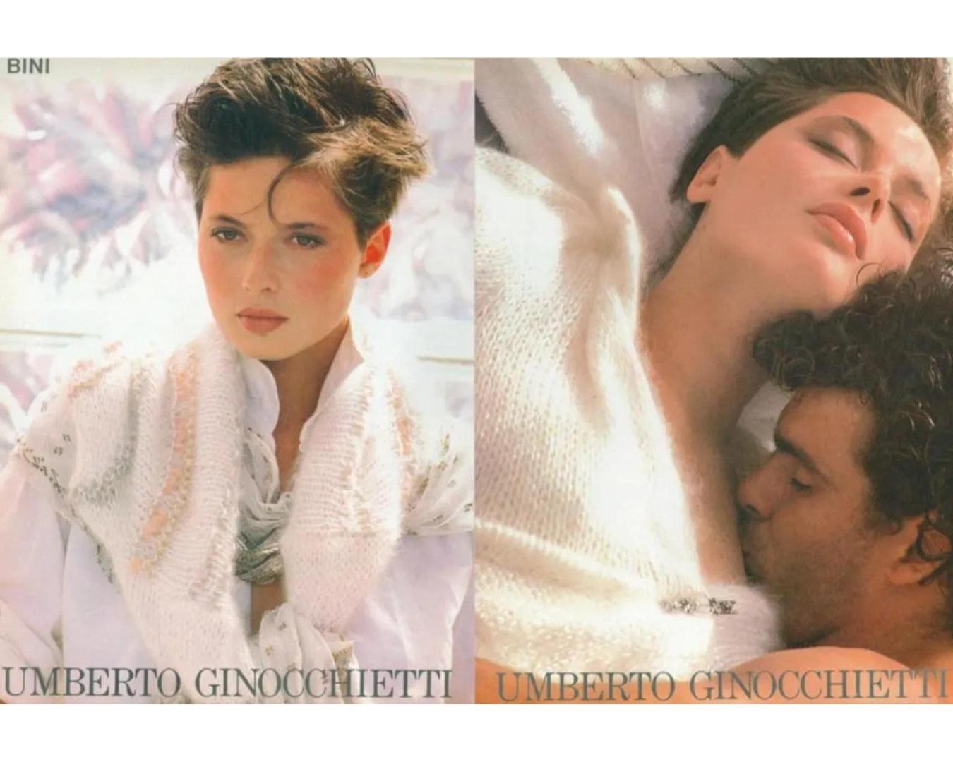 1980er Umberto Ginocchietti Angoramischung Strickjacke mit Papageienapplikation im Angebot 1