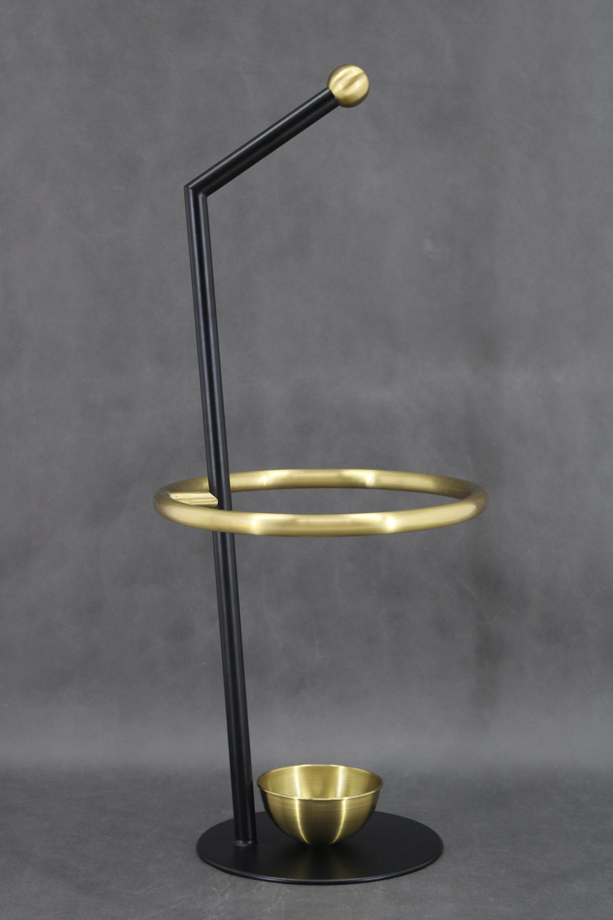 Mid-Century Modern 1980s Umbrella Brass Stand, Czechoslovakia For Sale