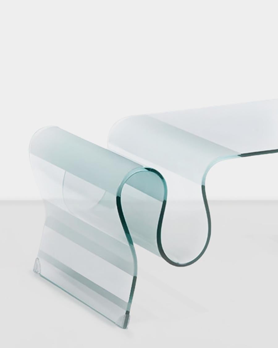 wavy glass table