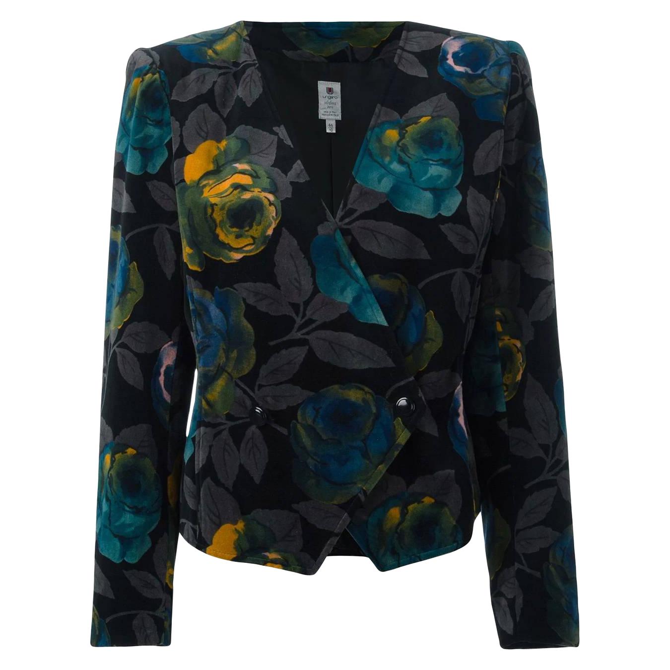 1980s Ungaro Floral Blazer