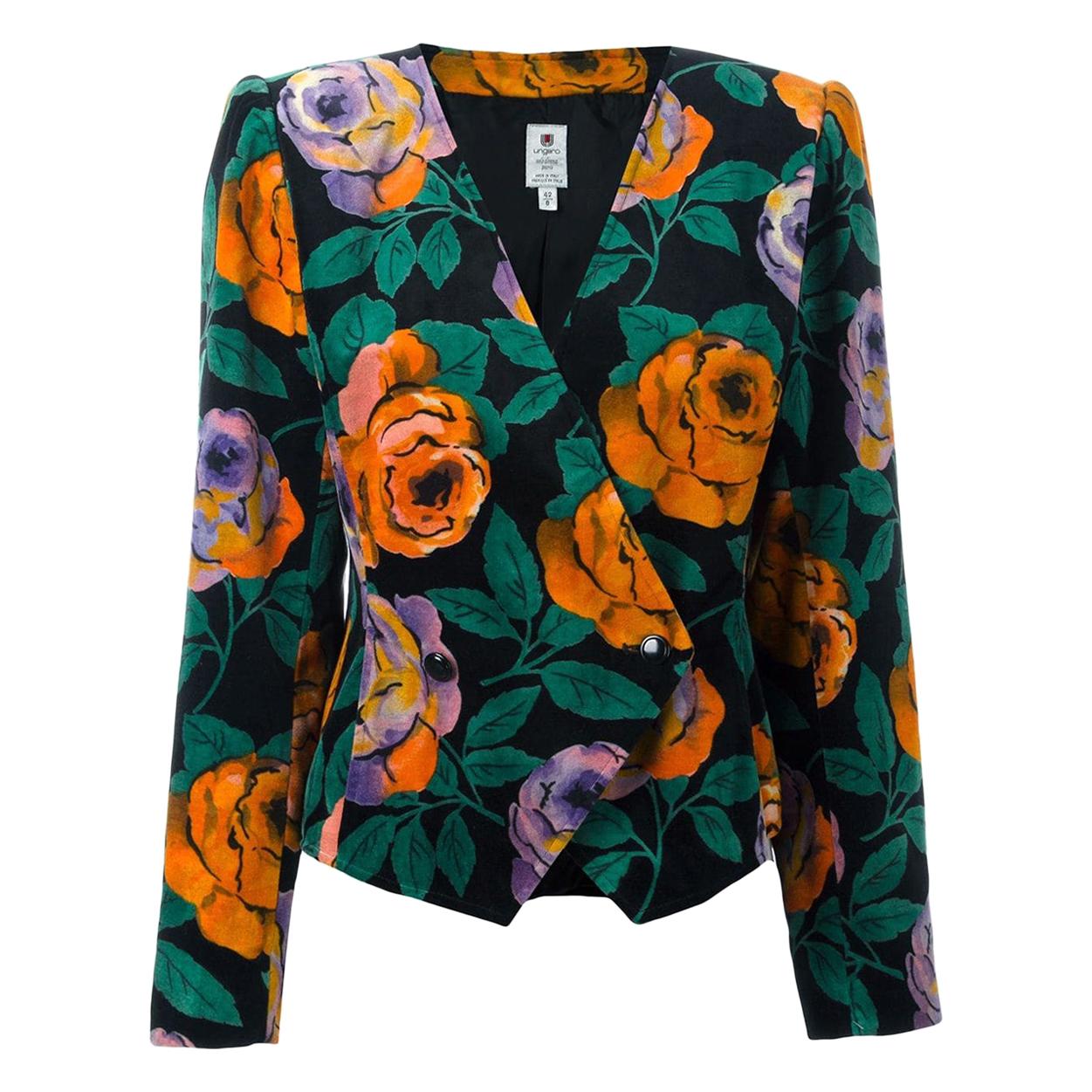 1980s Ungaro Floral Blazer