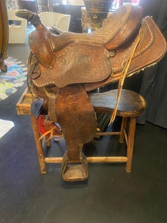 1980s Unique Western Saddle