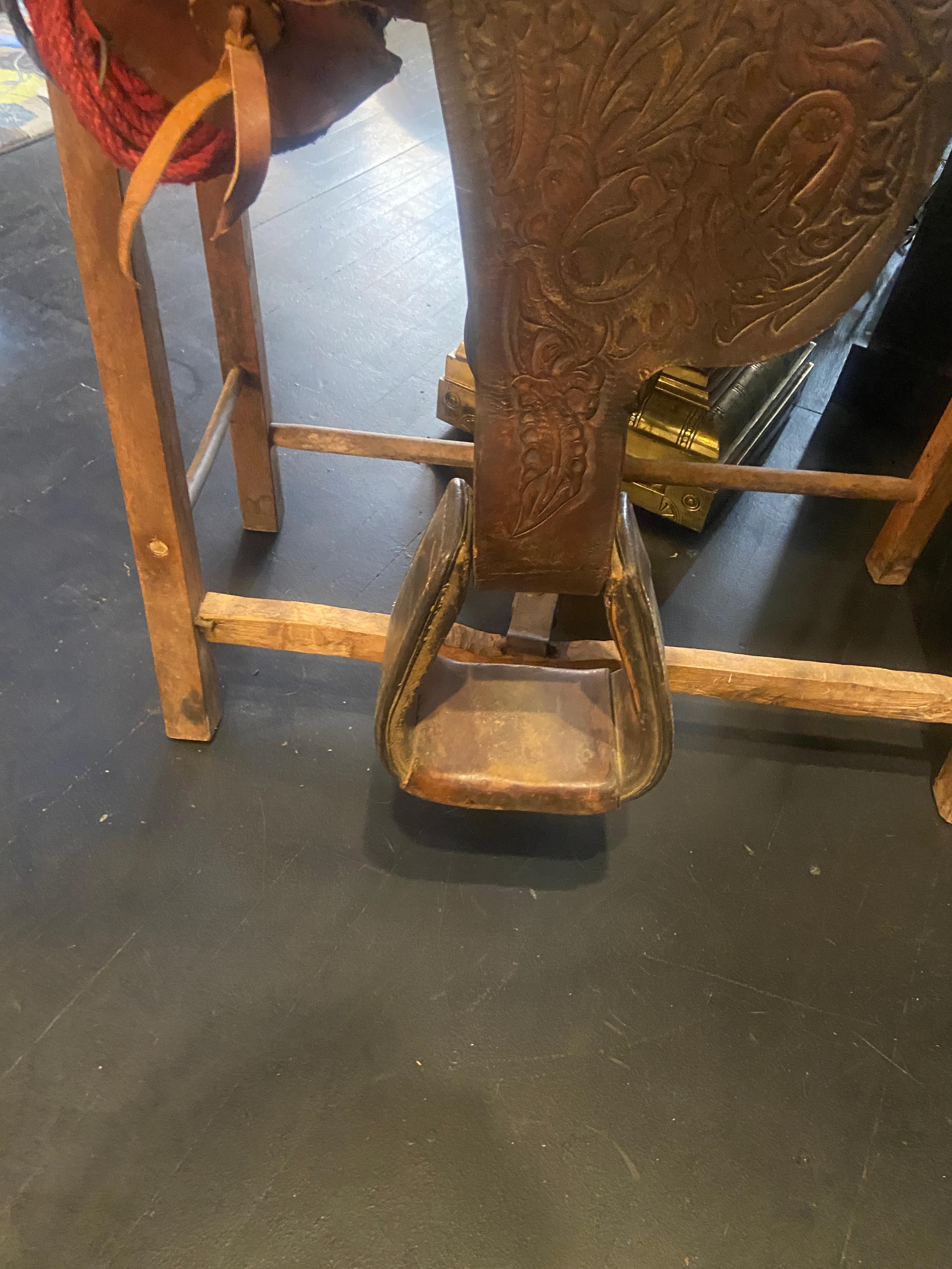 Late 20th Century 1980s Unique Western Saddle For Sale