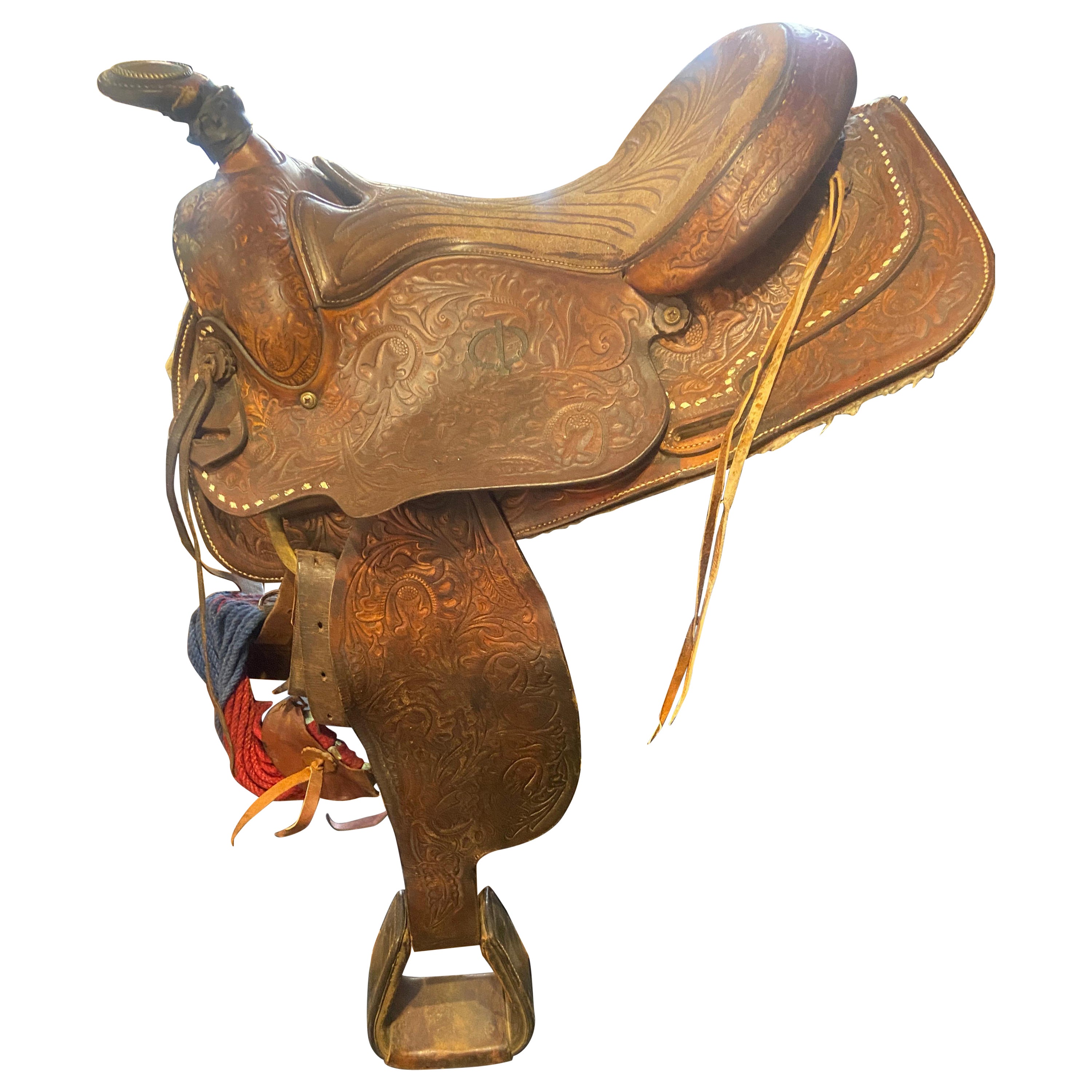 1980s Unique Western Saddle For Sale