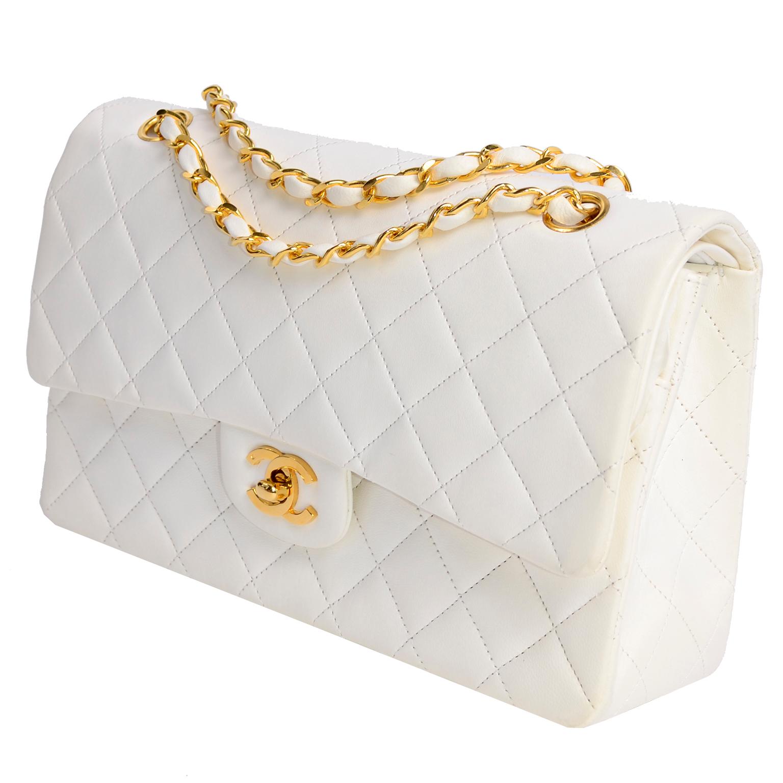 white chanel dust bag