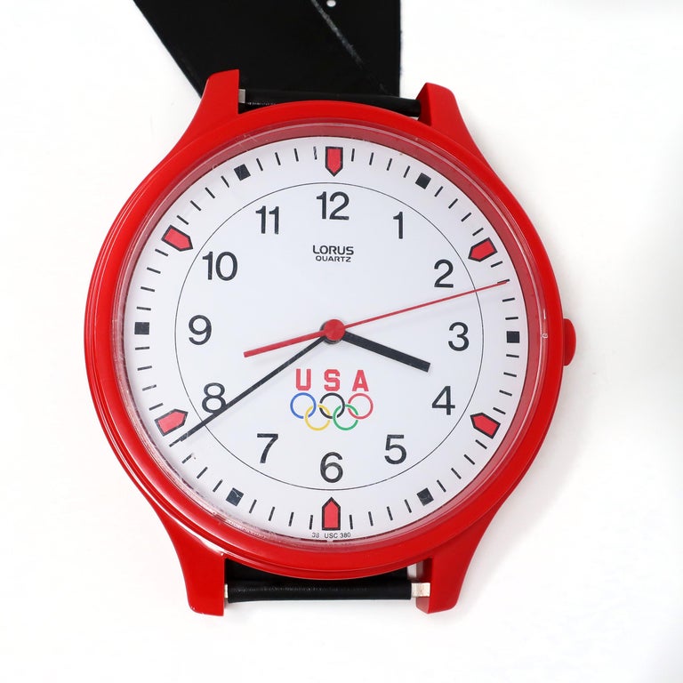 1980s USA Olympics Wristwatch Wall Clock by Lorus For Sale at 1stDibs