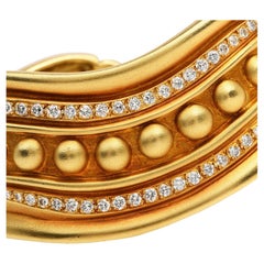 Bracciale vintage del 1980 Vahe Naltchayan con diamanti e oro 18 carati