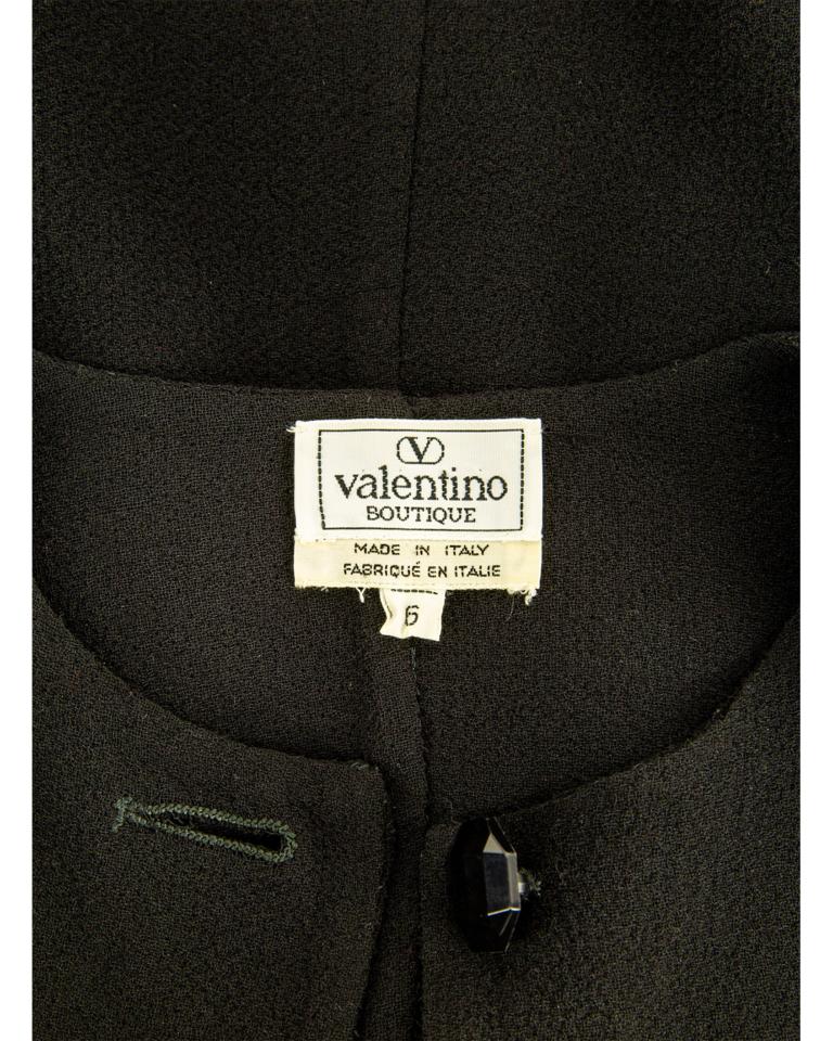 Valentino - Veste à poignets perlée des années 1980 en vente 5