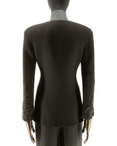 1980s Valentino Beaded Cuff Jacket