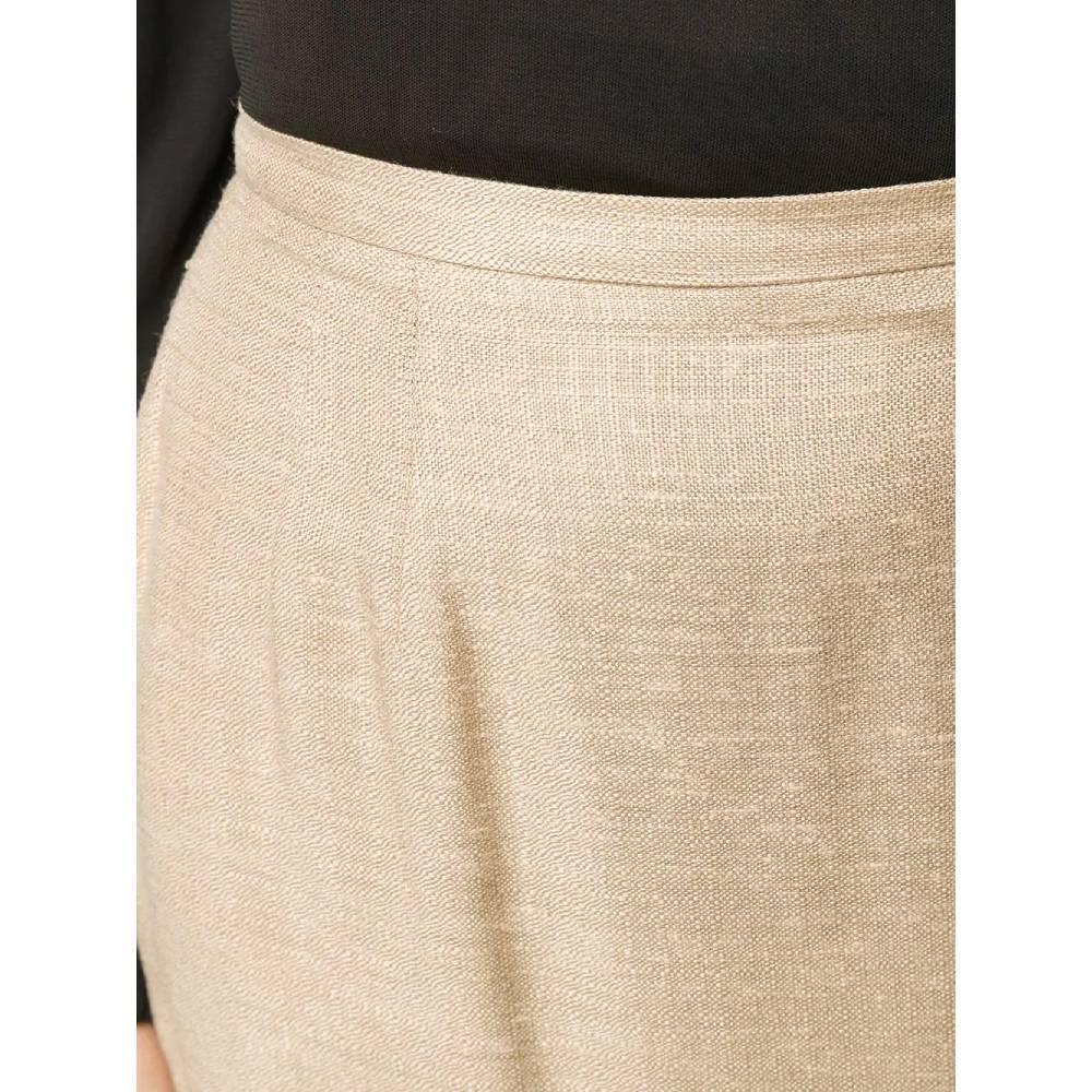 Men's 1980s Valentino Beige Straight Skirt