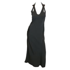 1980's Valentino Boutique Gown w/ Cutout Detail and Slits at Bottom 
