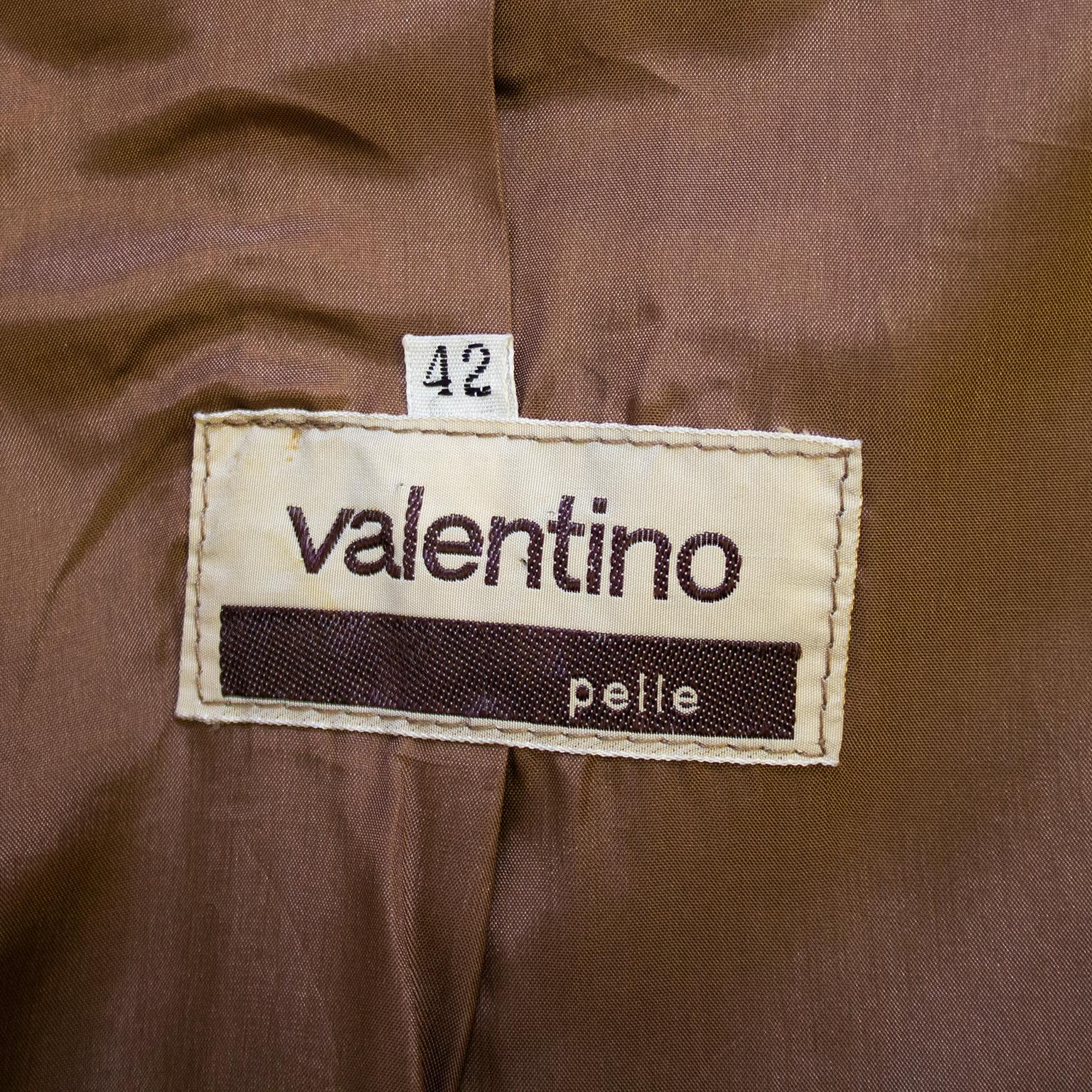 Valentino anni '80, camoscio marrone e frange in vendita 3