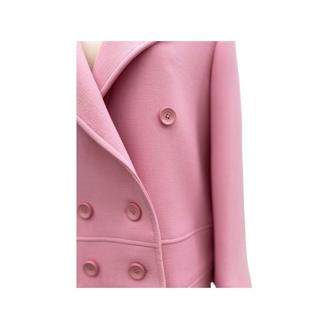 hot pink pea coat