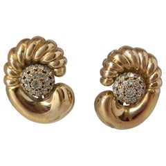 Boucles d'oreilles à clip Valentino des années 1980 avec étiquettes d'origine