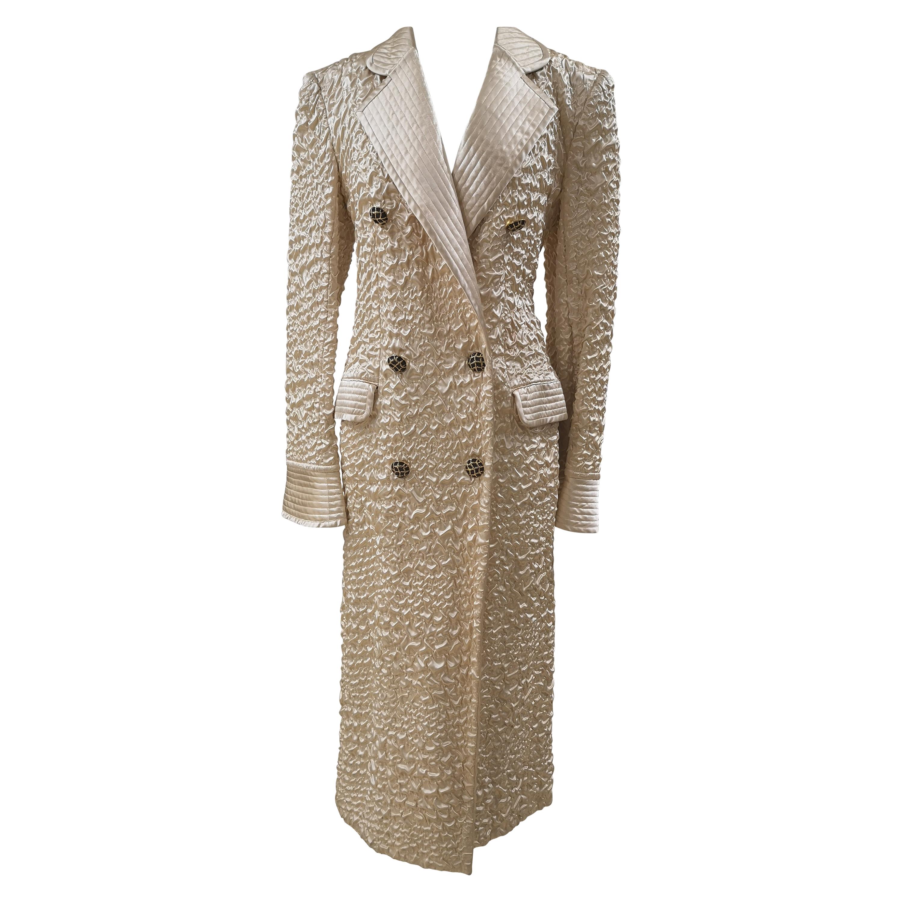 1980s Valentino cream coat