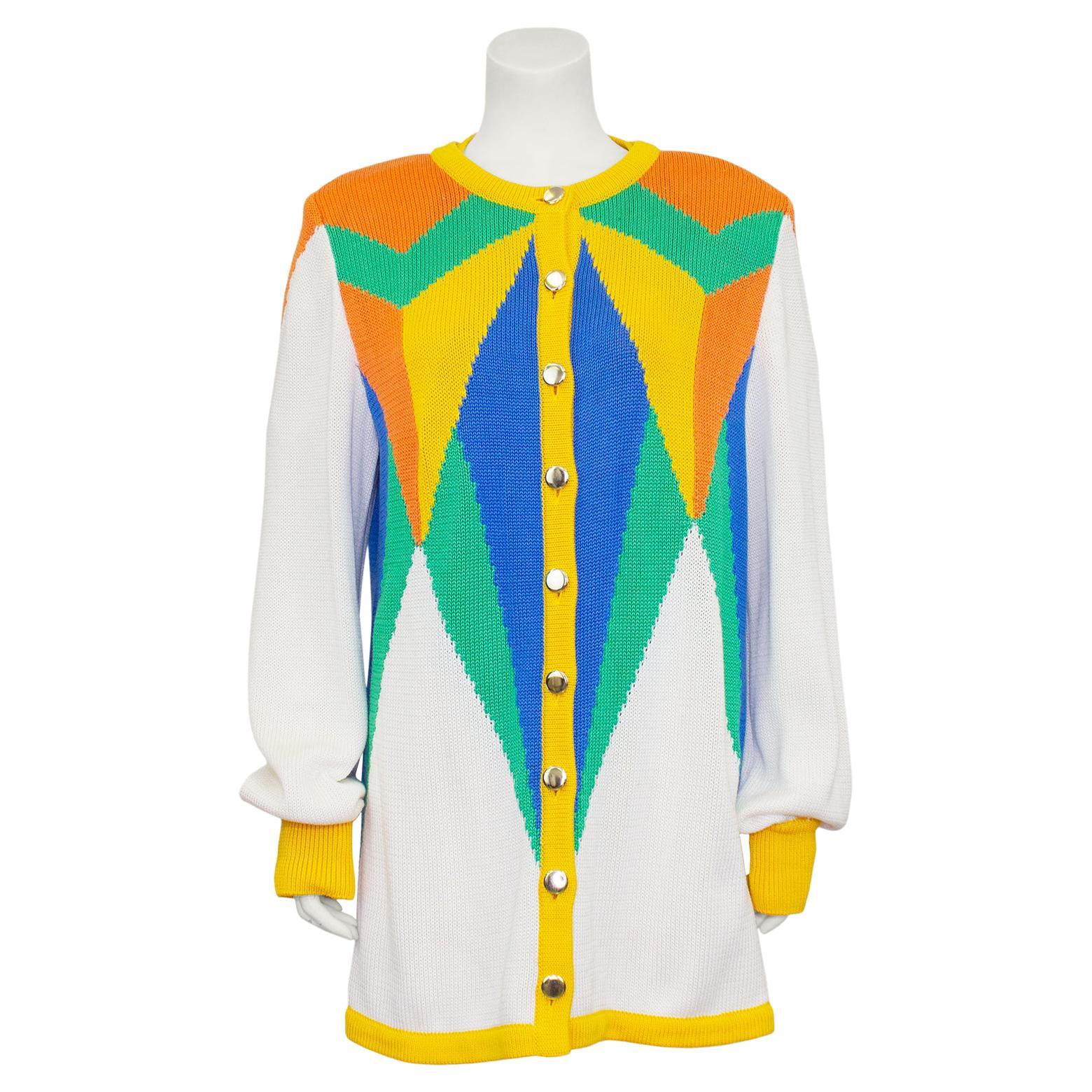 Valentino Light Green Beaded 2 pc Twinset Cardigan and Shell Set, Size