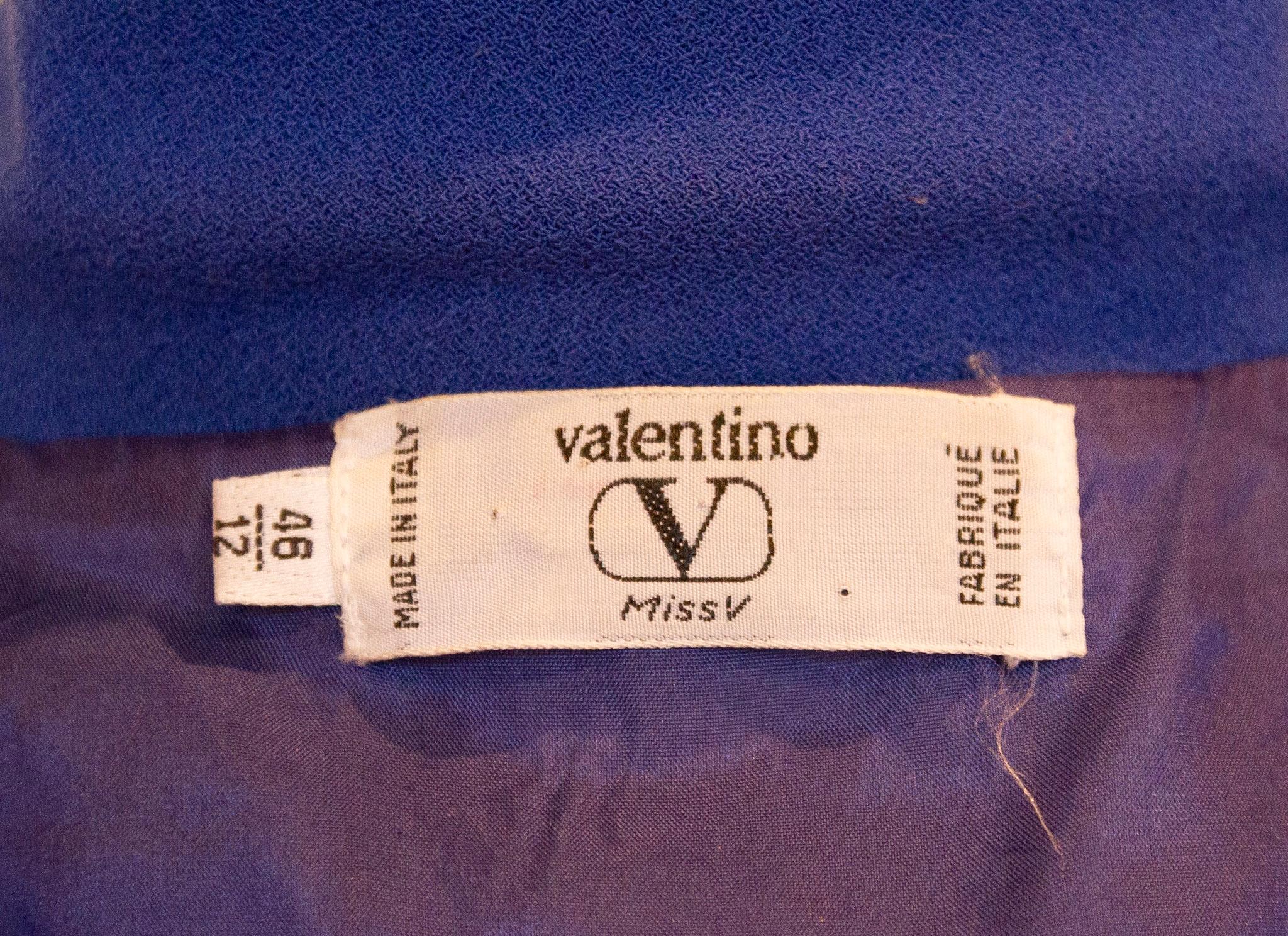 1980s Valentino Miss V Vintage Midi Dress  For Sale 6